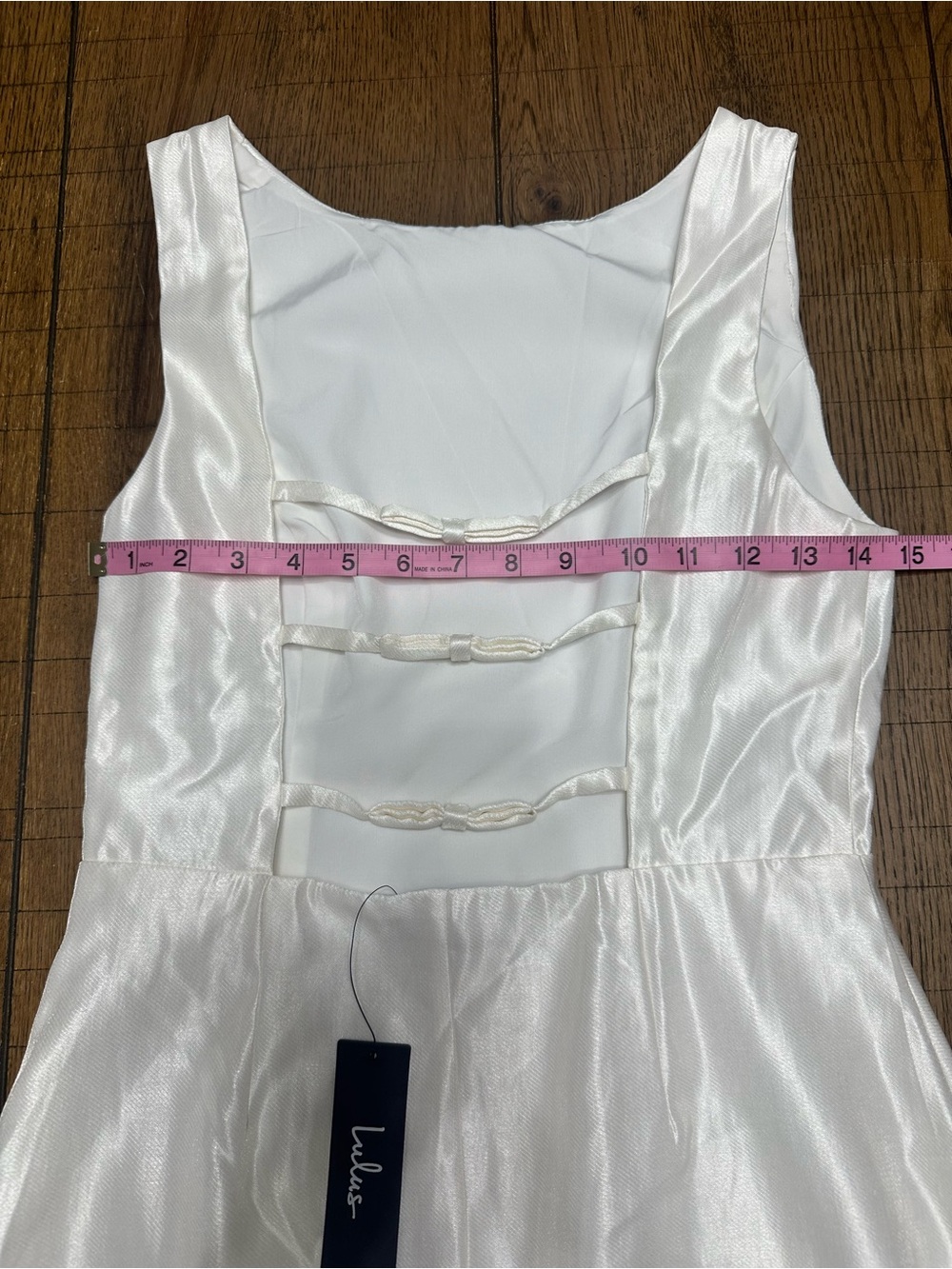 Lulu's White Sleeveless Backless Mini Dress NW5 Small - Picture 6 of 8